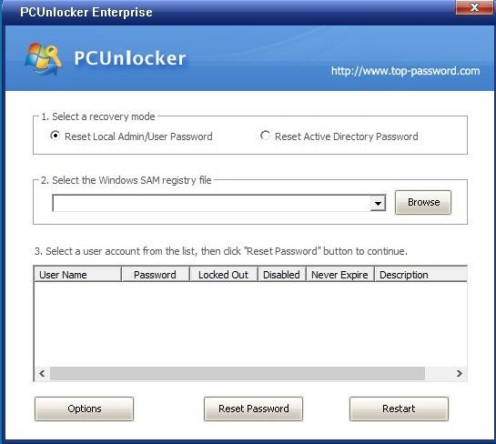 pcunlocker download windows 7